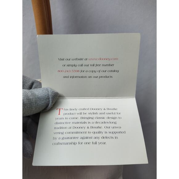 Dooney & Bourke White Canvas Leather Trim Double Handle Tassel Tote Bag - Picture 8 of 16